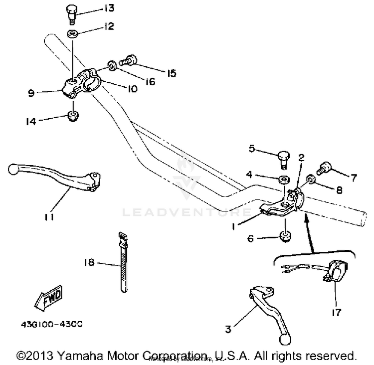 Handle Switch-Lever Schematic