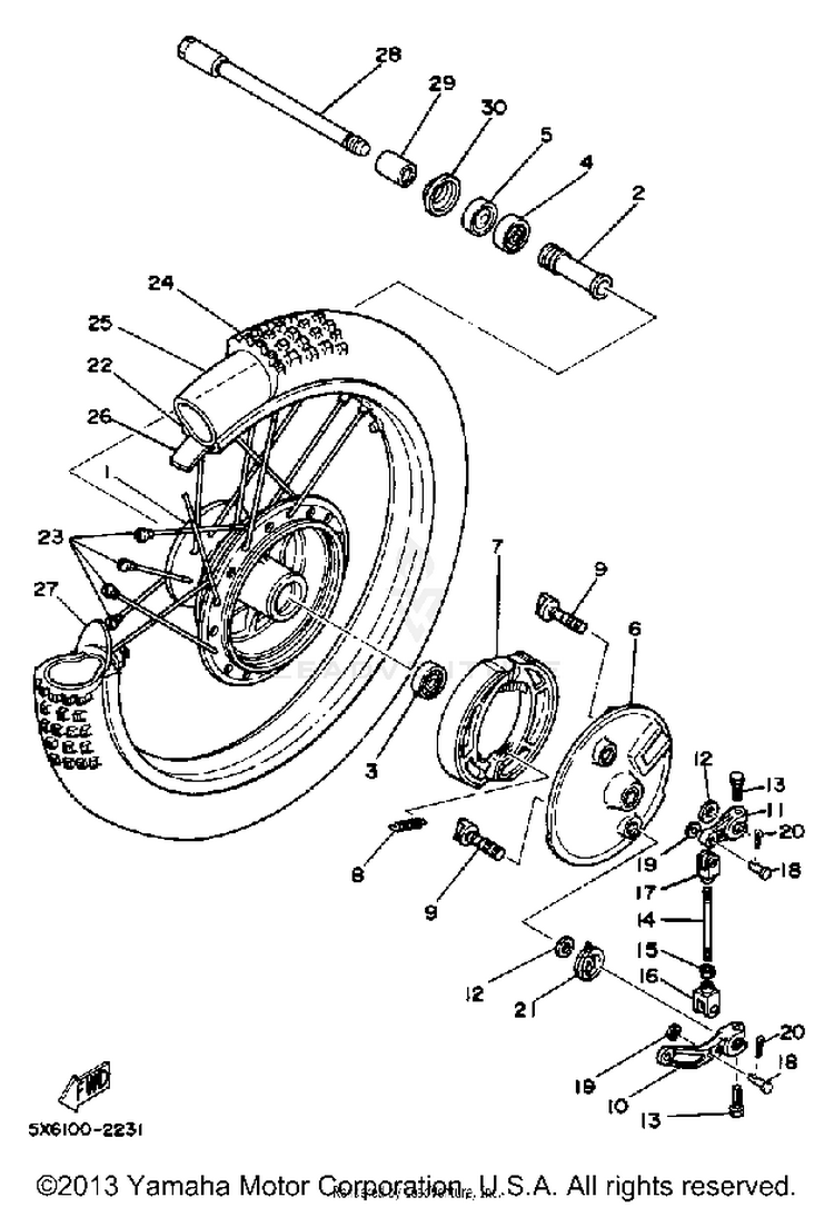 Front Wheel Schematic