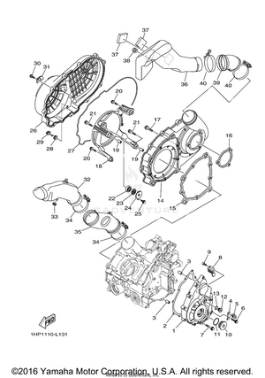 Crankcase Cover 1 Schematic