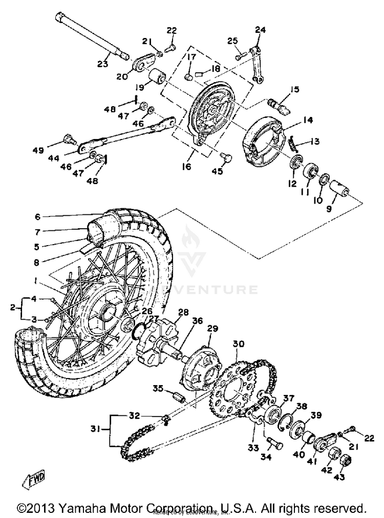 Rear Wheel Schematic