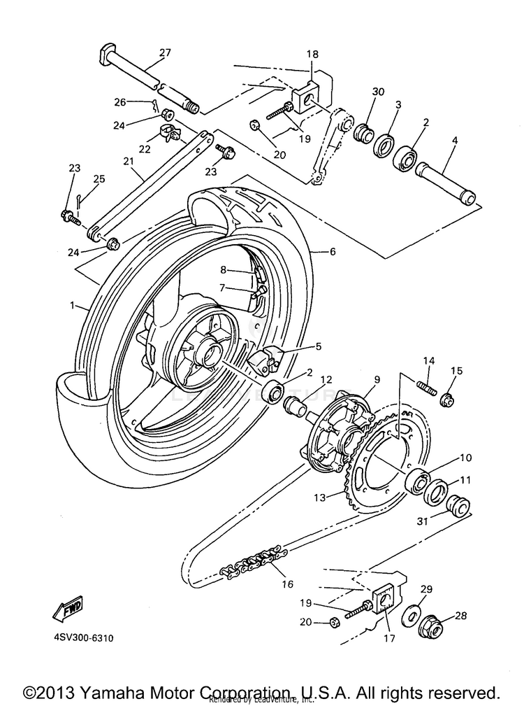 Rear Wheel Schematic