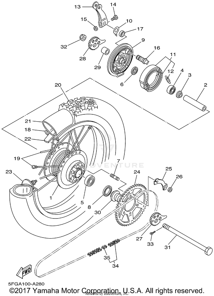 Rear Wheel Schematic