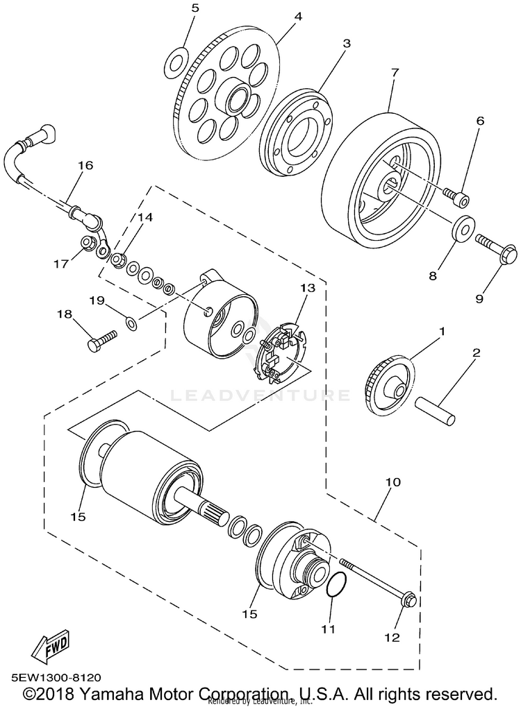 Starter Clutch Schematic
