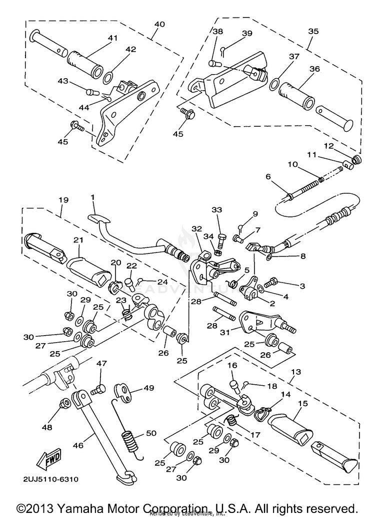 Stand Footrest Schematic