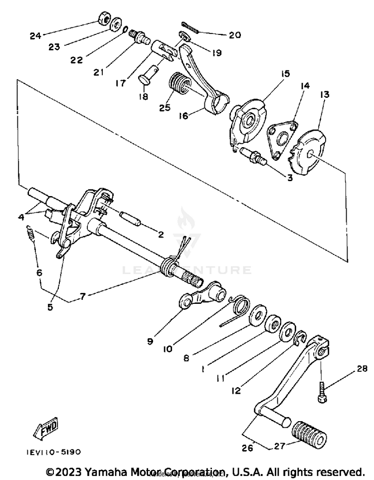 Shift Shaft Schematic