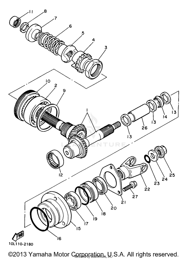 Middle Drive Gear Schematic