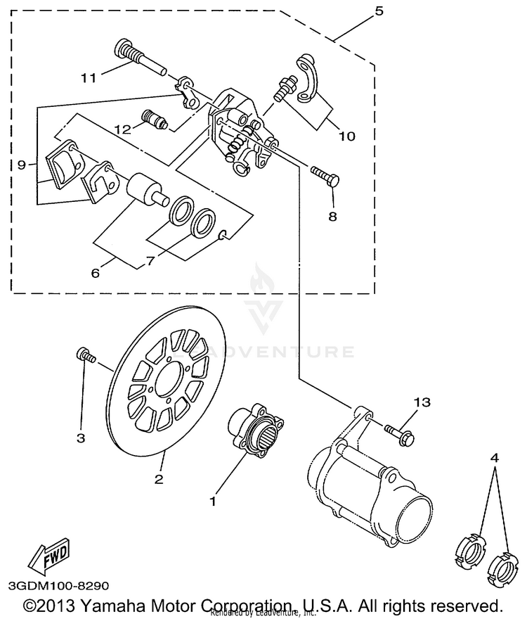 Rear Brake Schematic
