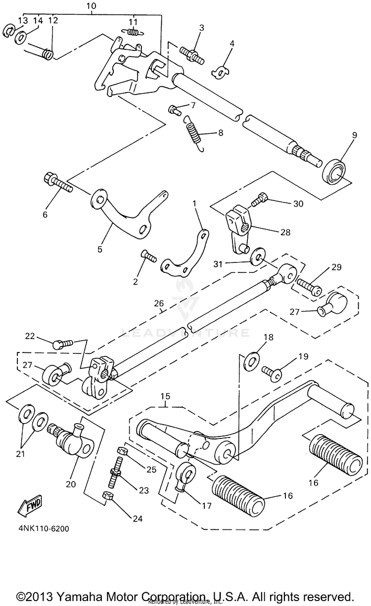 Shift Shaft Schematic