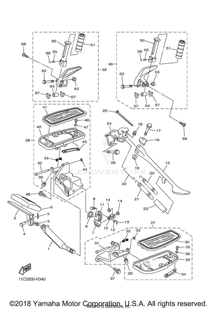 Stand Footrest Schematic
