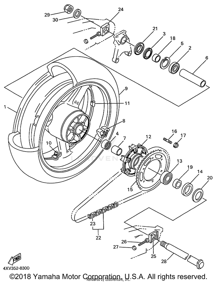 Rear Wheel Schematic