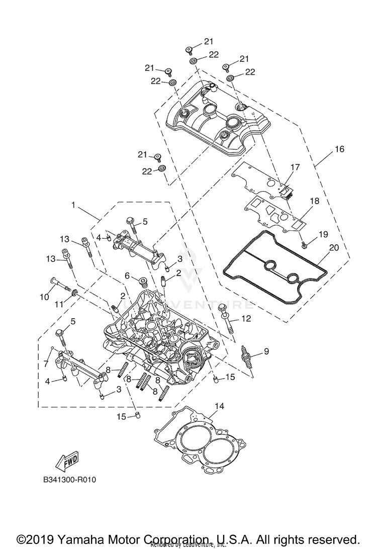 Cylinder Head XSR700 - XSR700JCGY - 2018 Schematic