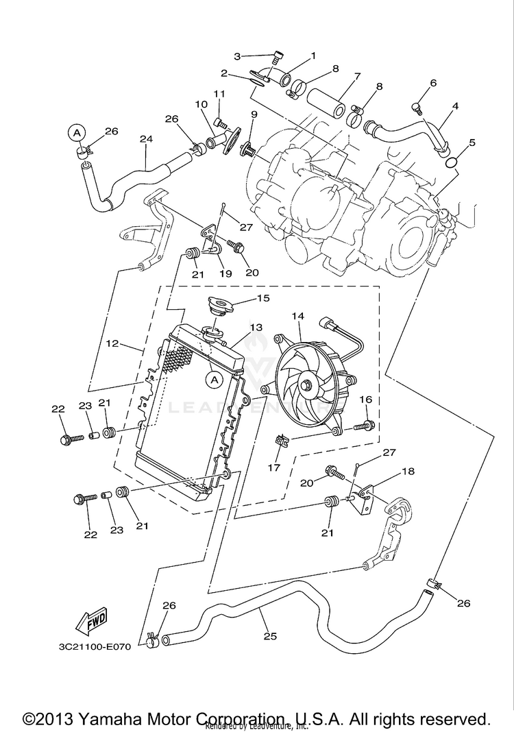 Radiator & Hose Schematic