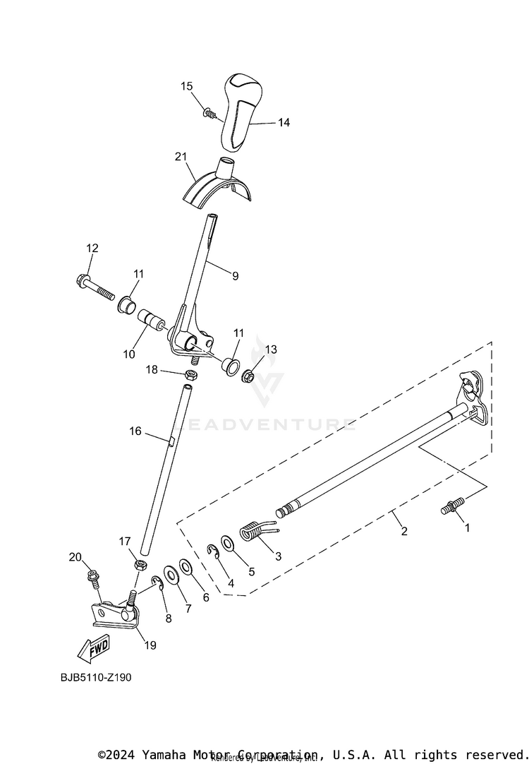 Shift Shaft Schematic
