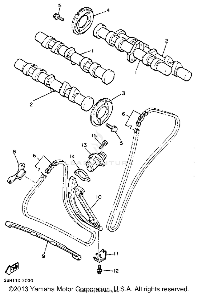 Camshaft Chain Schematic