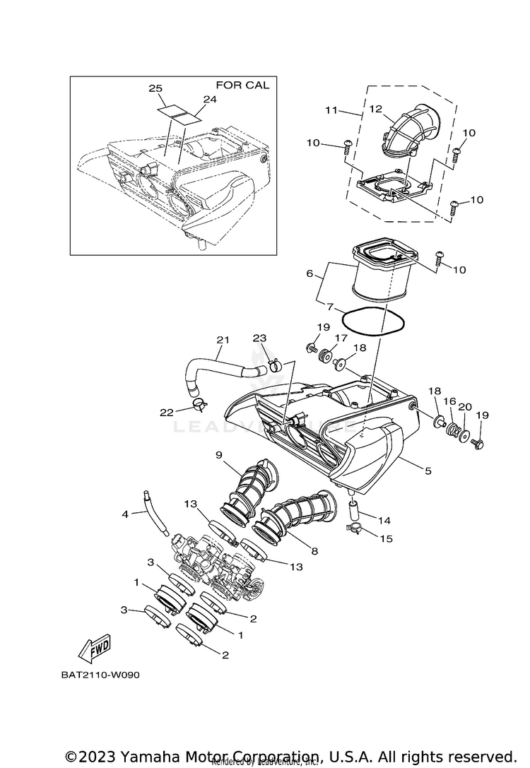 Intake MT07 - MT07MCB - 2021 Schematic