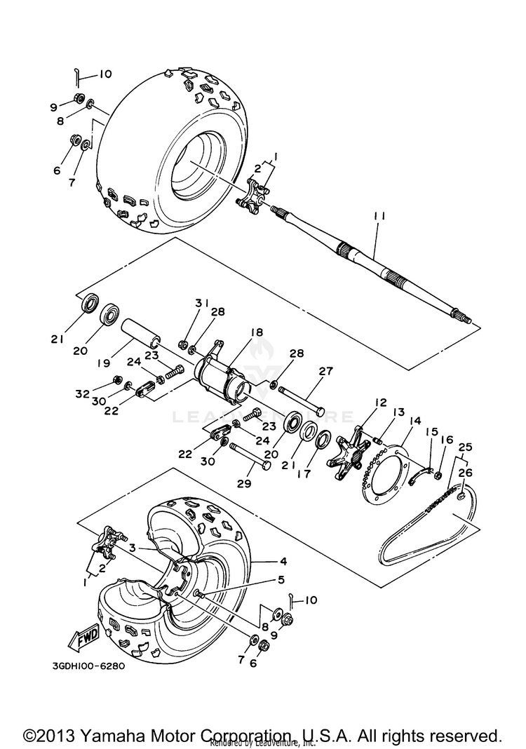 Rear Wheel Schematic