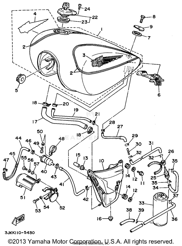 Fuel Tank California Only Schematic