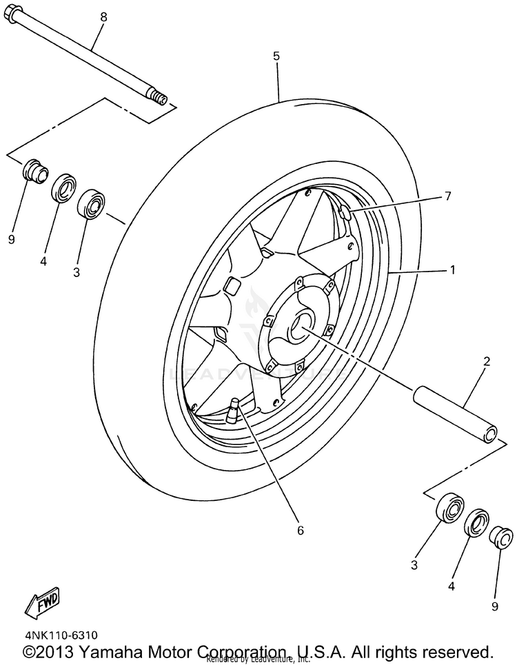 Front Wheel Schematic