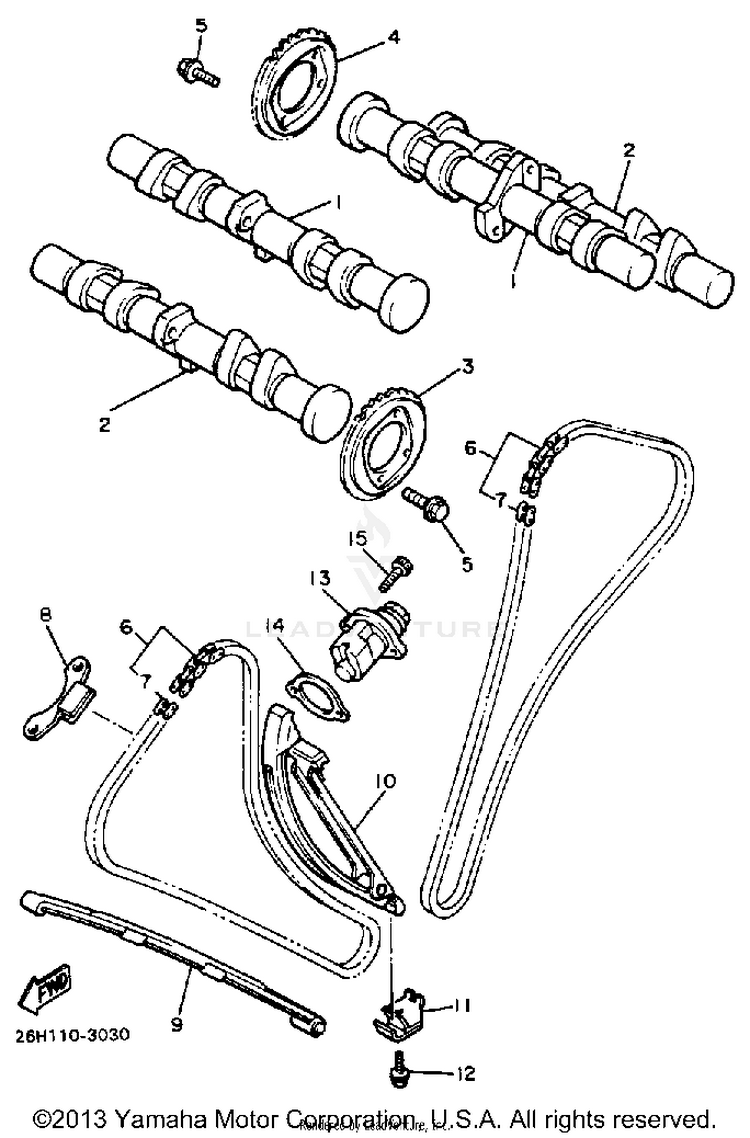 Camshaft Chain Schematic