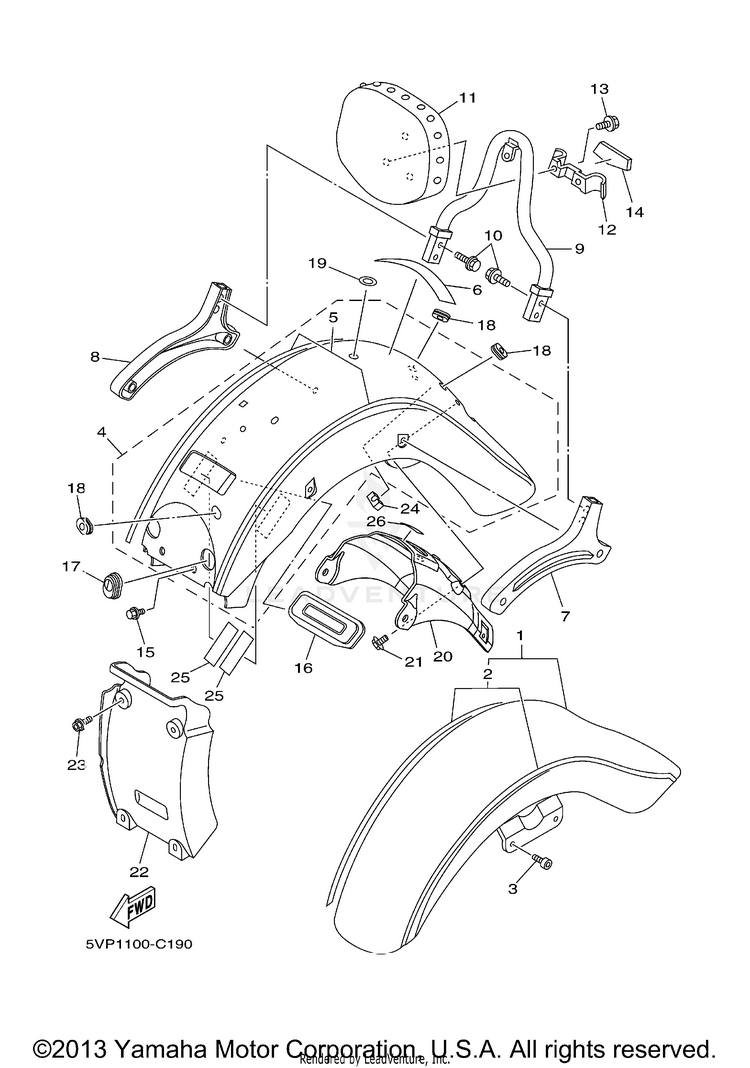 Fender ROAD STAR SILVERADO CA - XV17ATXLC - 2008 Schematic
