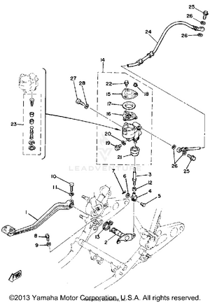 Rear Master Cylinder Schematic
