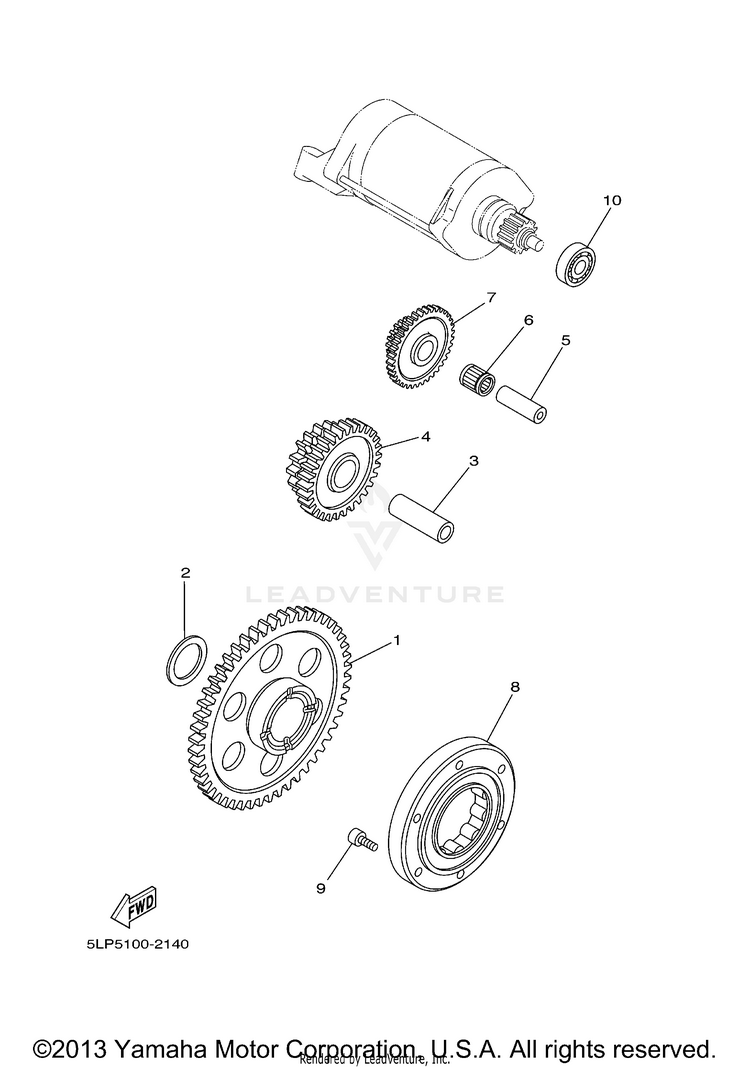 Starter RAPTOR  660R - YFM660RR - 2003 Schematic