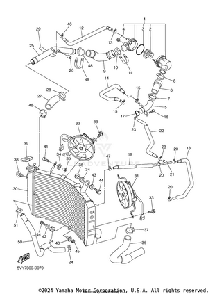 Radiator Hose Schematic