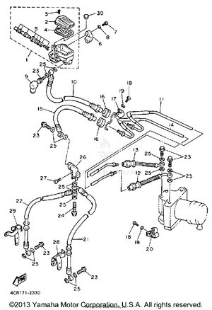 Front Master Cylinder Schematic