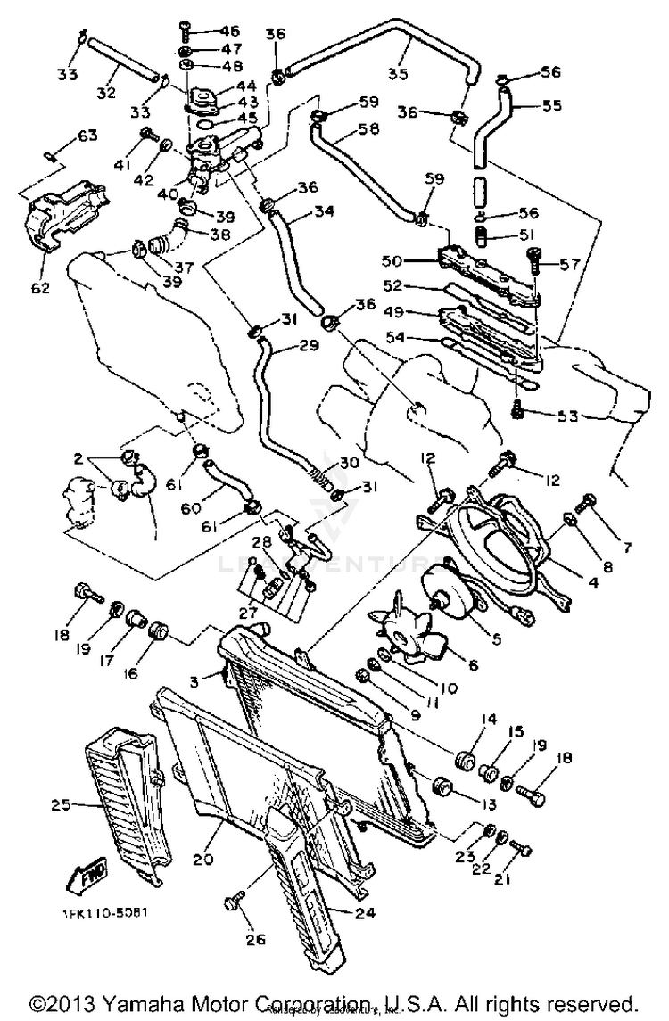 Radiator Hose Schematic