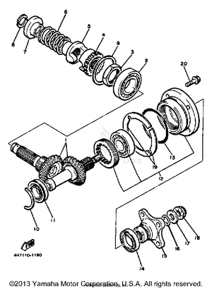 Middle Drive Gear Schematic