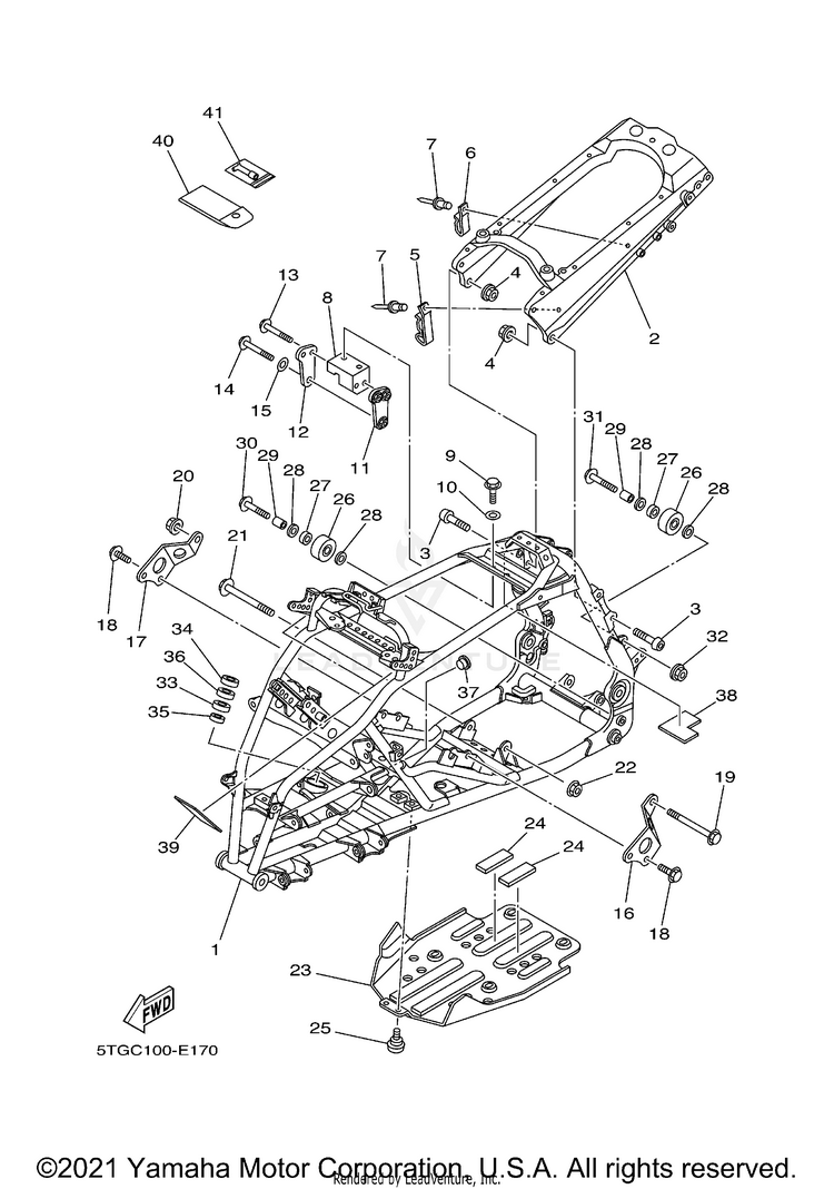 Frame YFZ450 SPECIAL EDITI - YFZ450SPX - 2008 Schematic