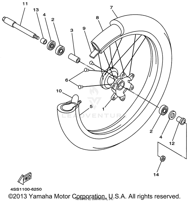 Front Wheel Schematic