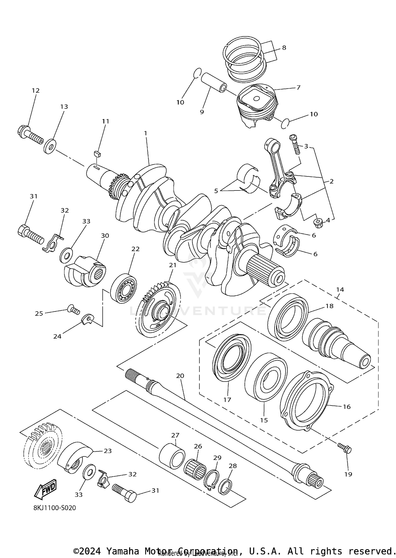 CRANKSHAFT & PISTON