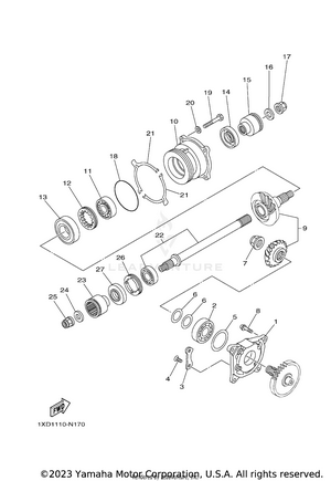 Middle Drive Gear Schematic