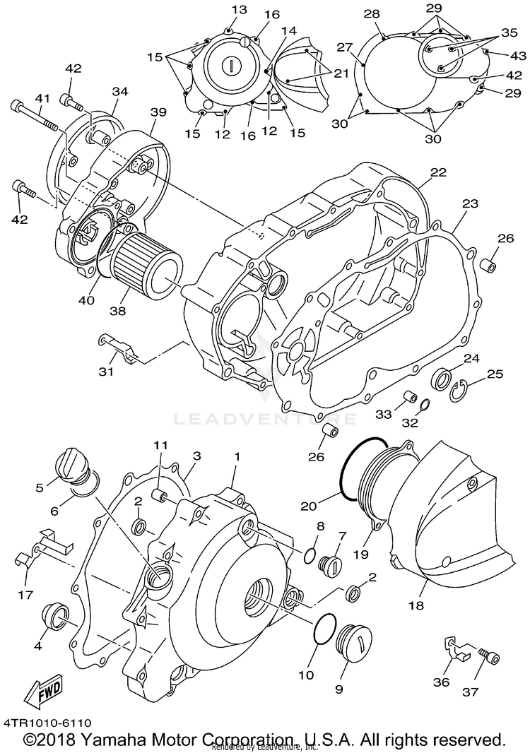 Crankcase Cover 1 Schematic