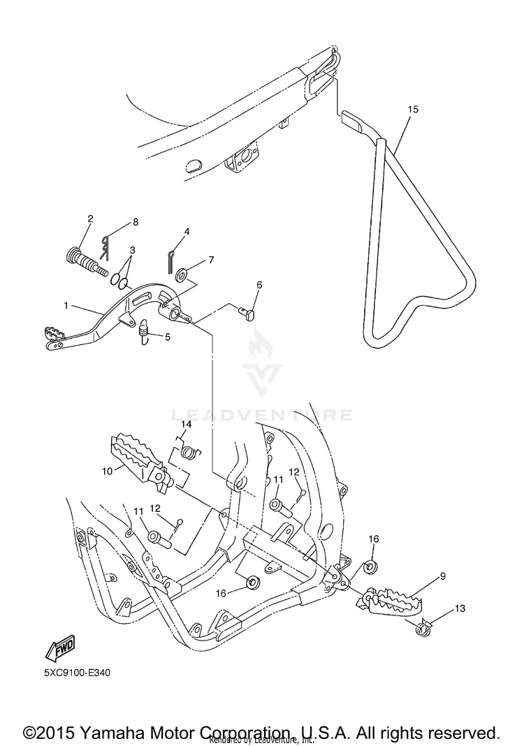 Stand Footrest Schematic
