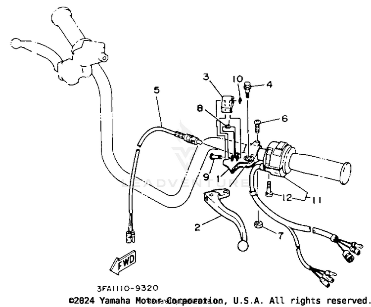 Handle Switch - Lever Schematic