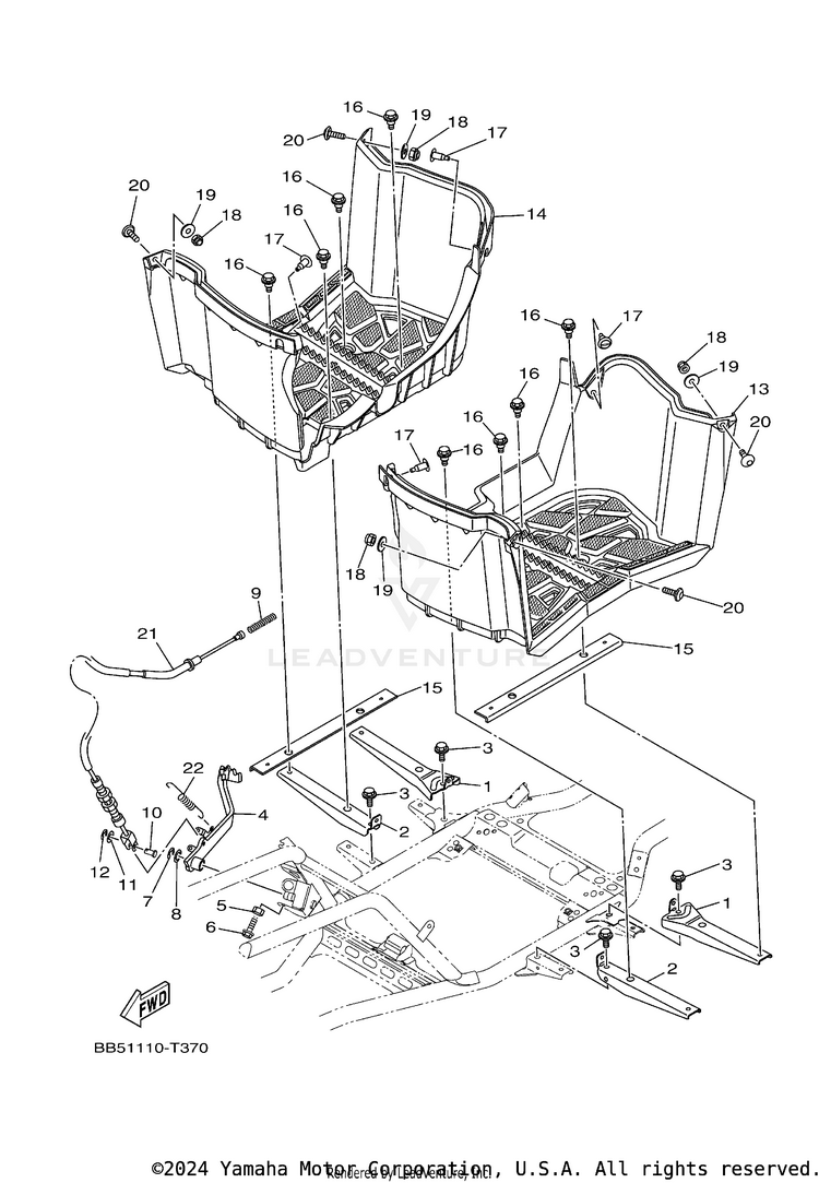 Stand & Footrest Schematic