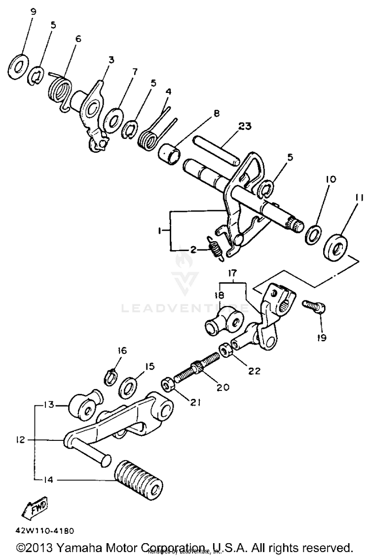 Shift Shaft Schematic
