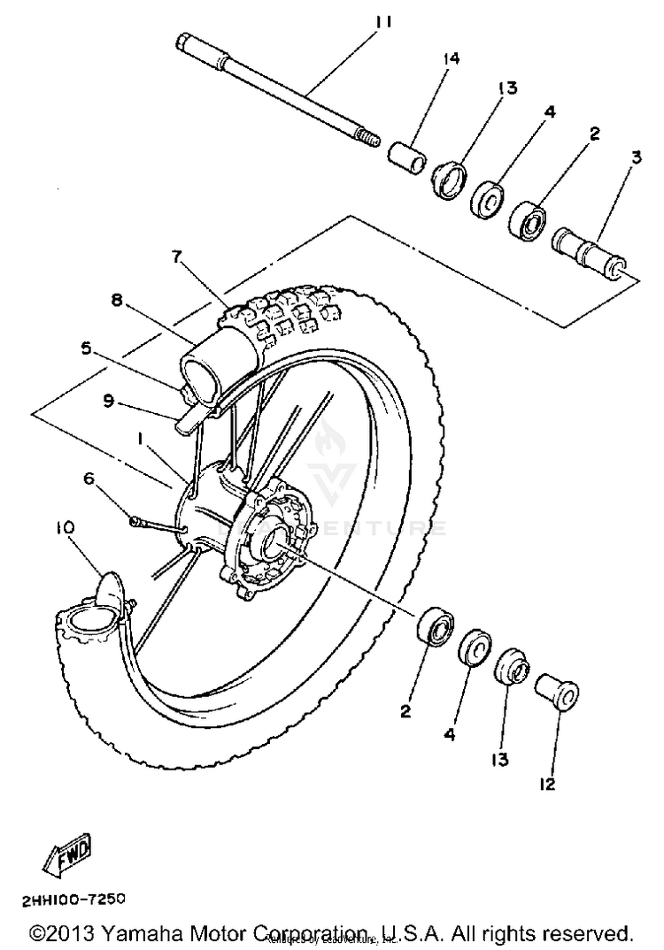 Front Wheel Schematic