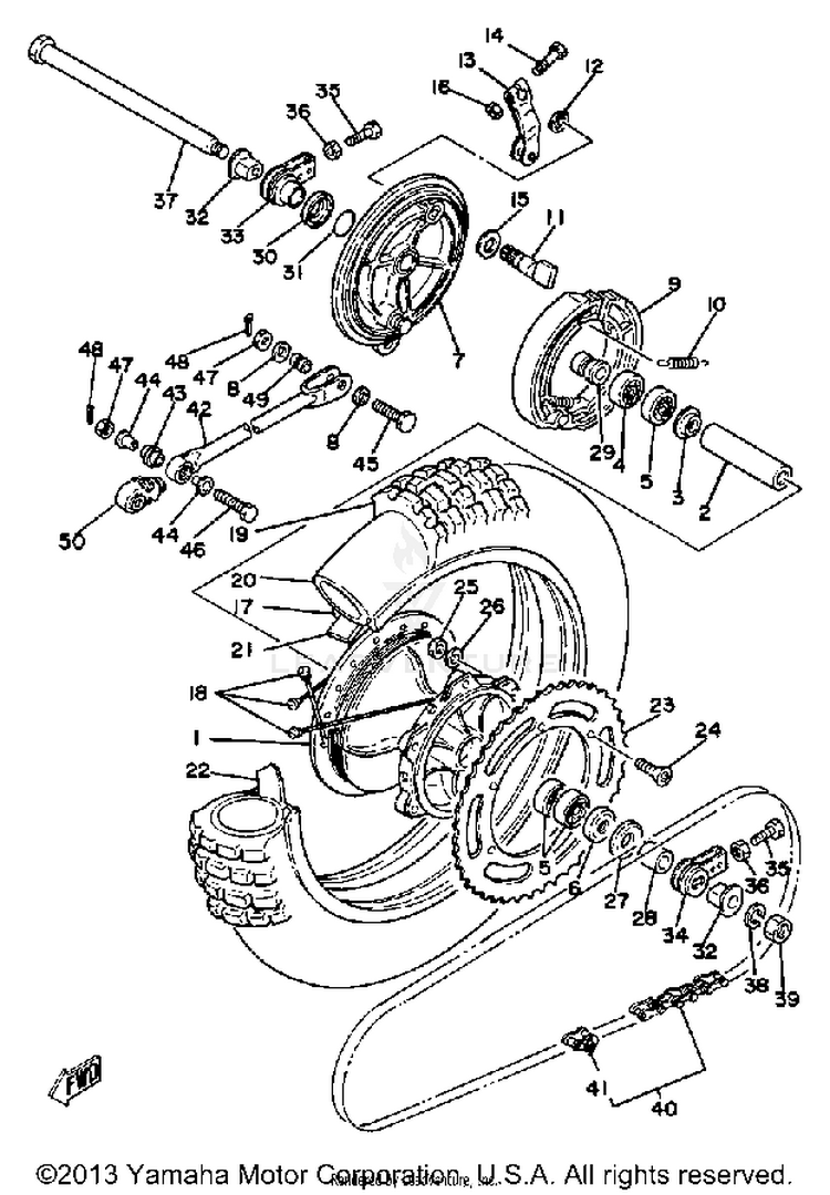 Rear Wheel Yz250h Schematic