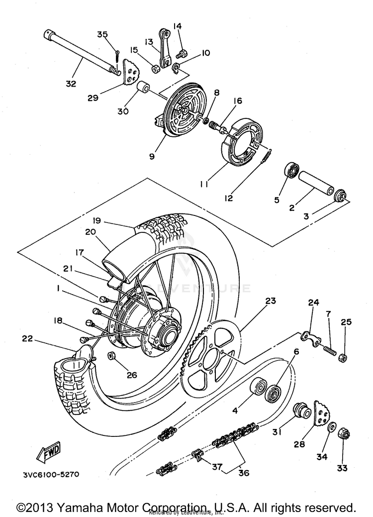 Rear Wheel Schematic