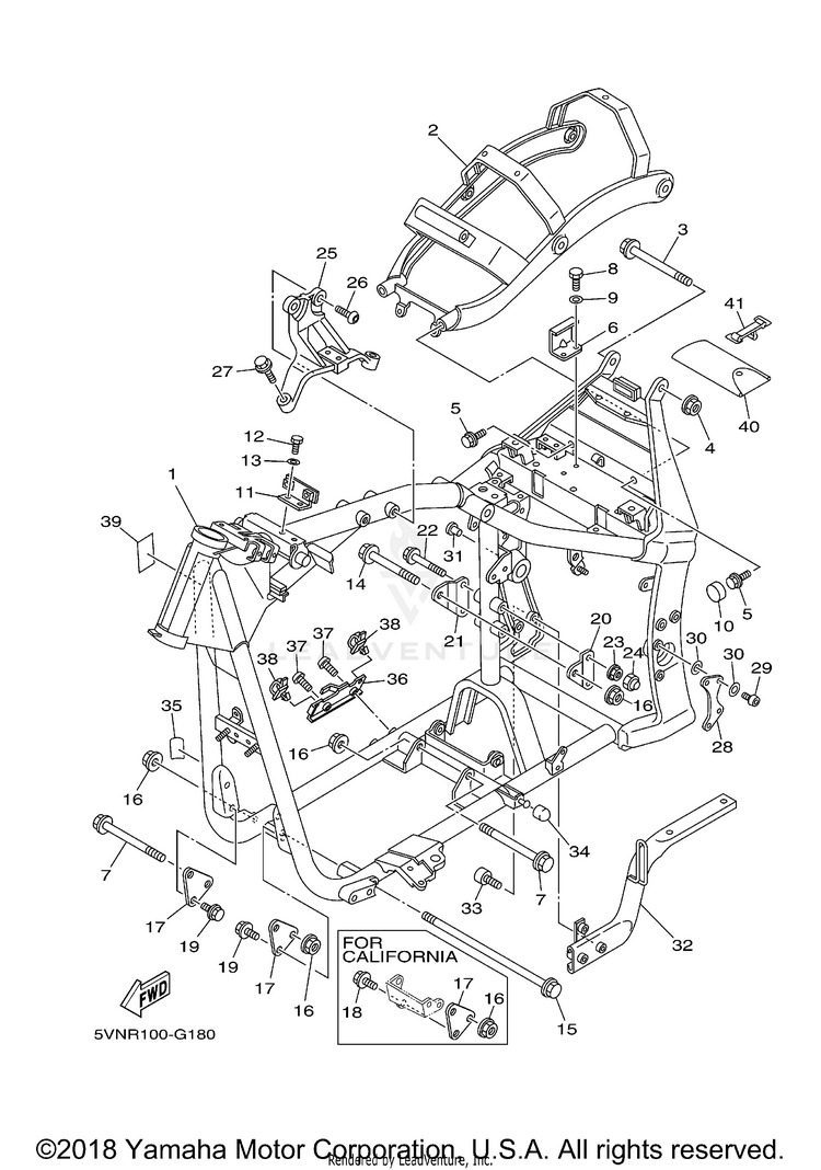 Frame ROAD STAR - XV17AWXCW - 2008 Schematic