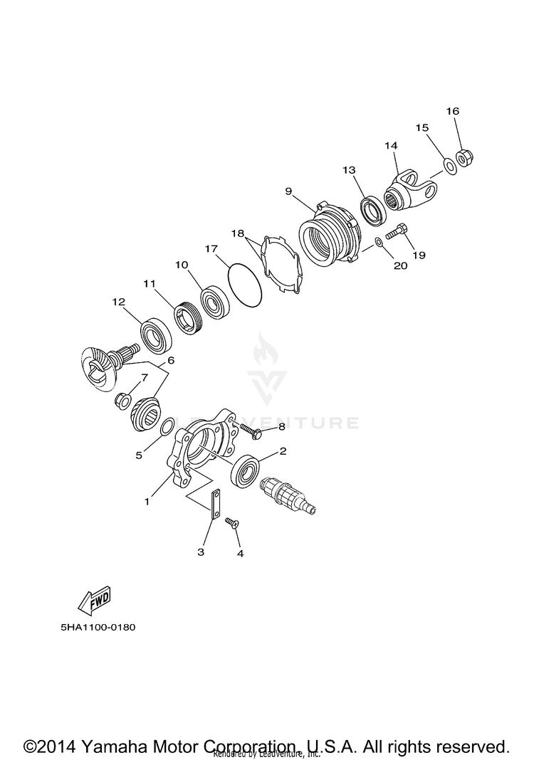 Middle Drive Gear Schematic