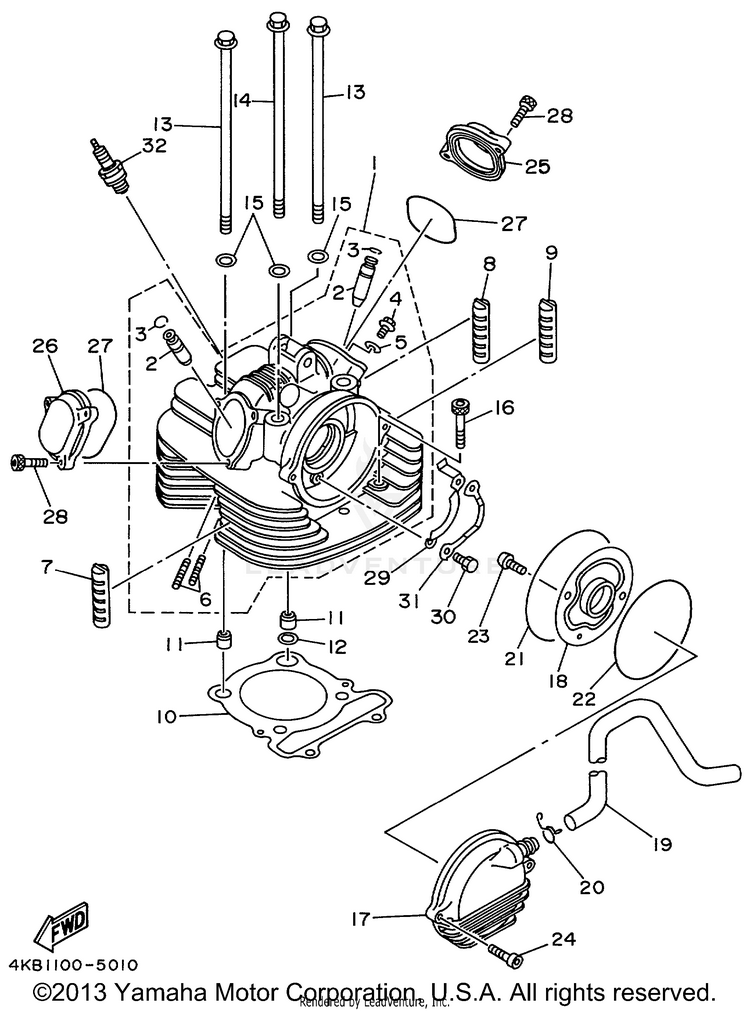 Cylinder Head Schematic