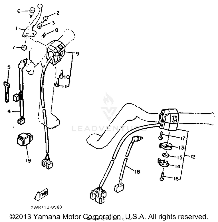Handle Switch Lever Schematic