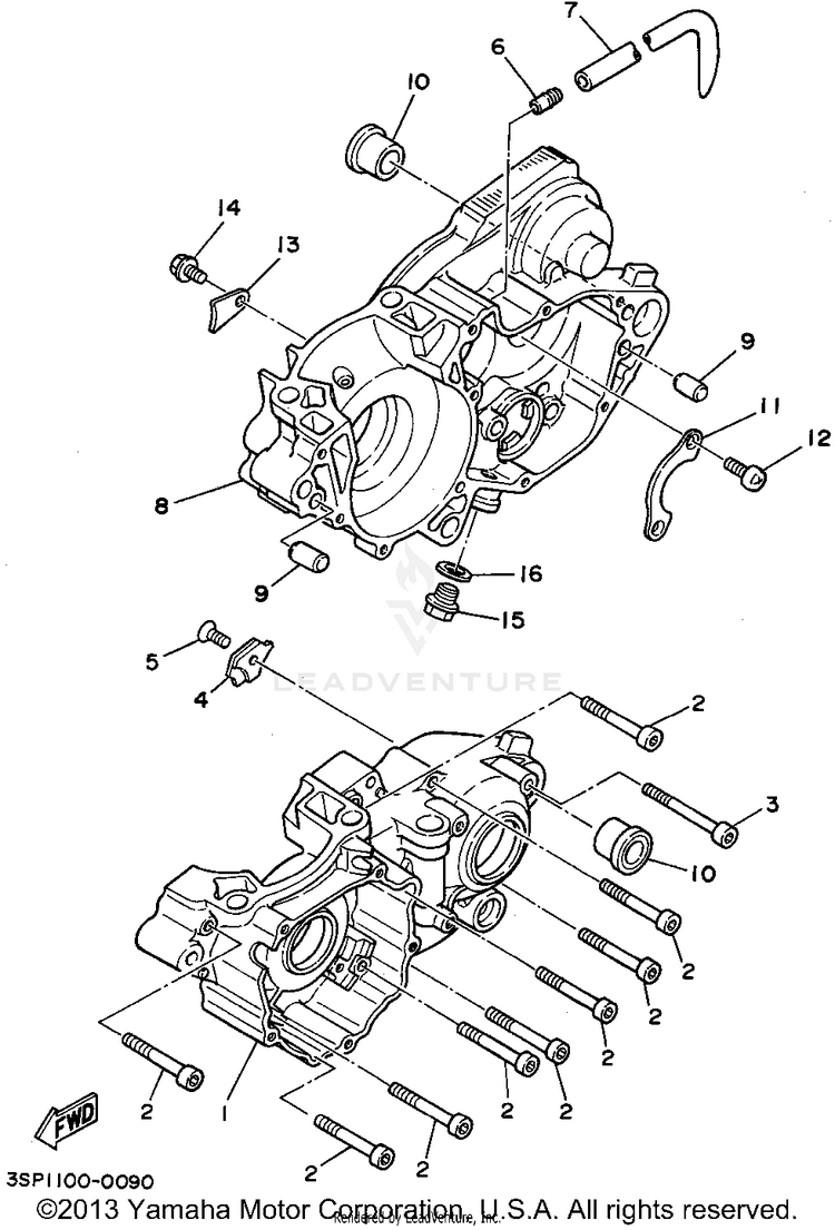 Crankcase Schematic
