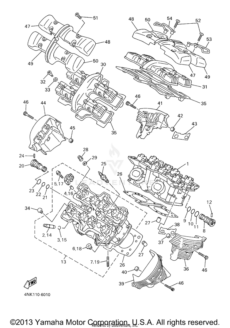 Cylinder Head Schematic