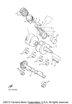 Crankshaft Piston Schematic