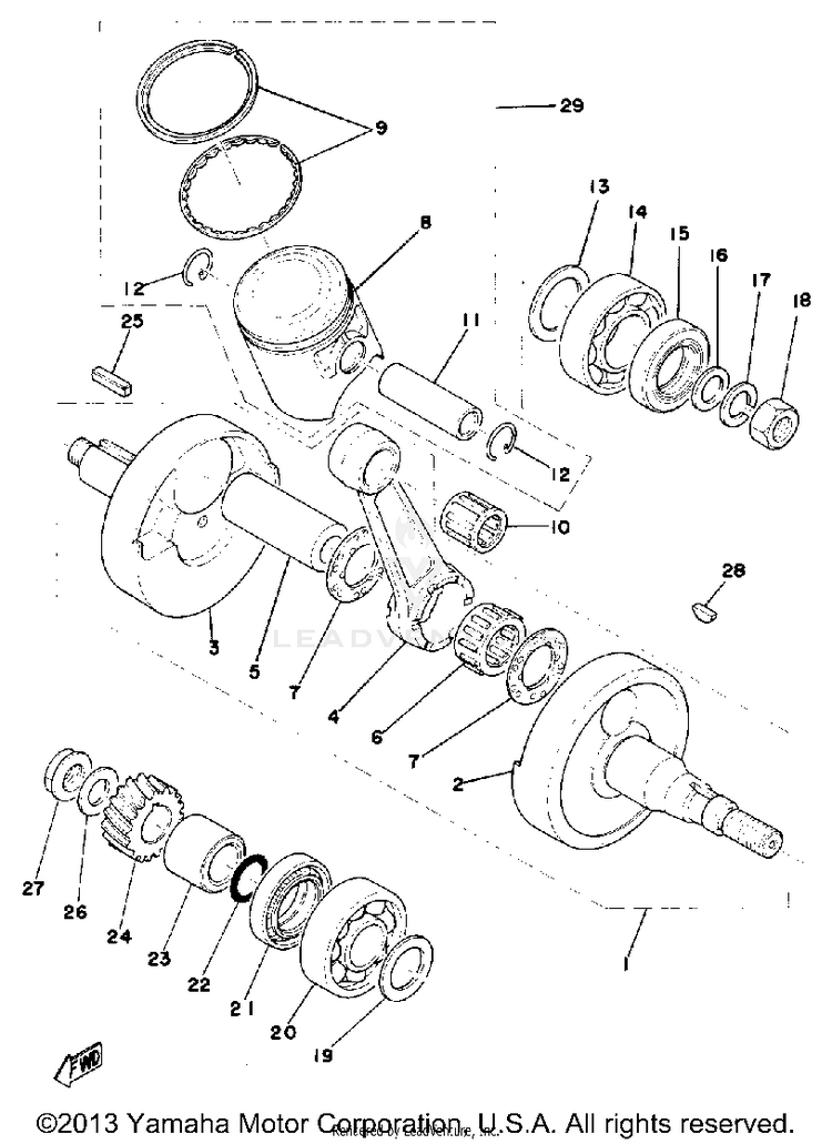 Crankshaft-Piston Schematic